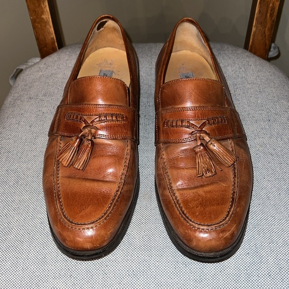 Johnston & Murphy brown leather dress shoes (great condition) - size 10.5 men’s - Picture 2 of 5